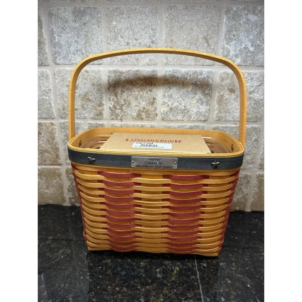 Longaberger Collectors Club 2001 Whistle Stop Basket‎ & Hostess Appreciation USA